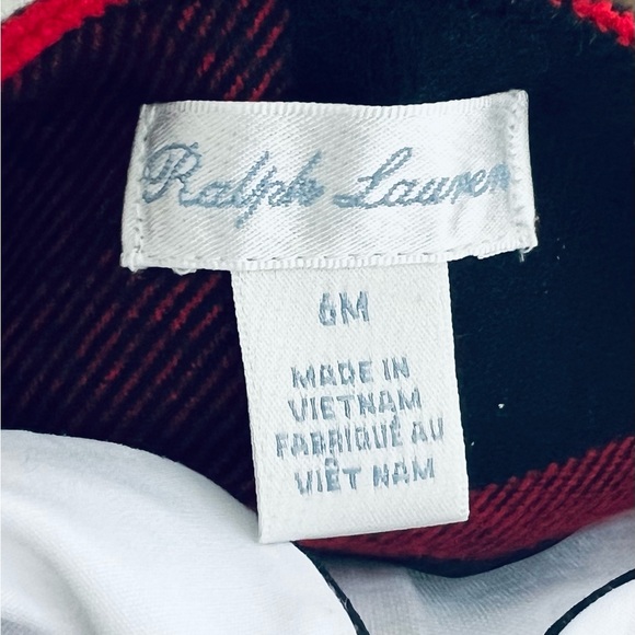 Ralph Lauren Baby Boys Buffalo Check Overall & Bodysuit Set Size 6 Months NWT - Picture 14 of 15